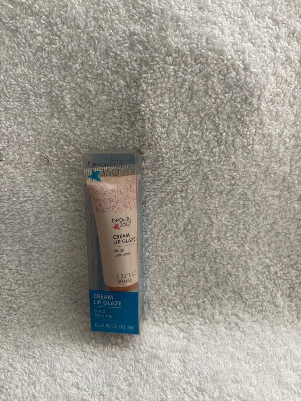 New beauty 360 crème lip glaze shade nude shimmer